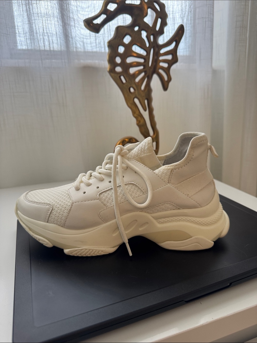 Steve Madden White Chunky Trainer Sneakers